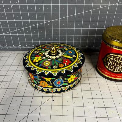 2 Vintage Tins (CUTE) 