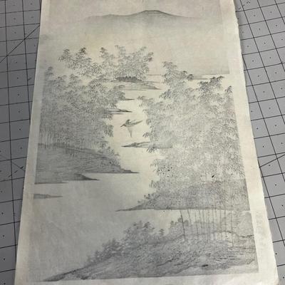 Japanese Rice Paper Painting 