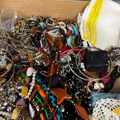 Tray of Costume Jewelry 
