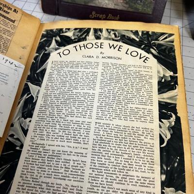 Scrapbooks 1930's to 1940's (4 books) AWESOME!