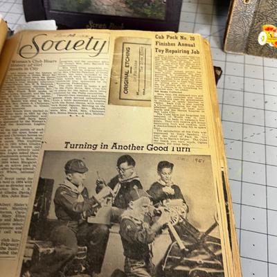 Scrapbooks 1930's to 1940's (4 books) AWESOME!
