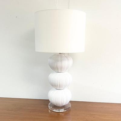 PARK HILL COLLECTION ~ Muriel Urchin ~ Ceramic/ Acrylic Table Lamp