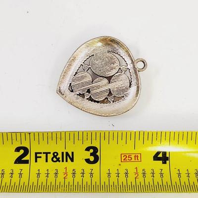 SILVERTONED MULTI TONED STONE PENDANT