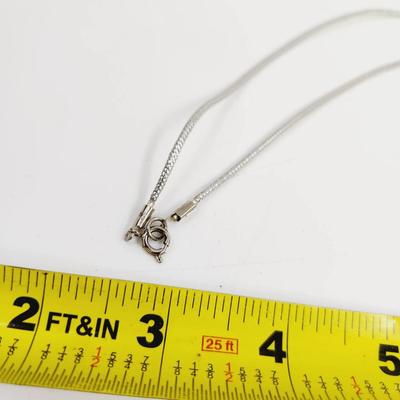 BEAUTIFUL SILVER TONED HEAVY METAL STRING DESIGNED NECKLACE