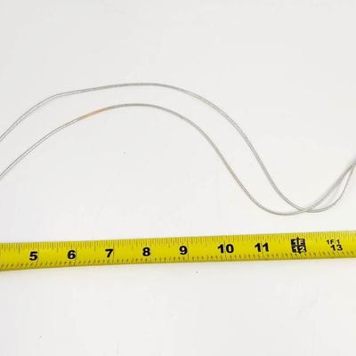 BEAUTIFUL SILVER TONED HEAVY METAL STRING DESIGNED NECKLACE