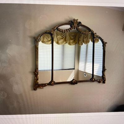 large vintage mirror