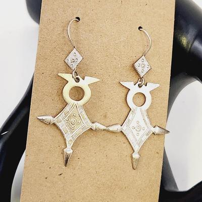 TUAREG "AGADEZ" CROSS HANGING EARRINGS