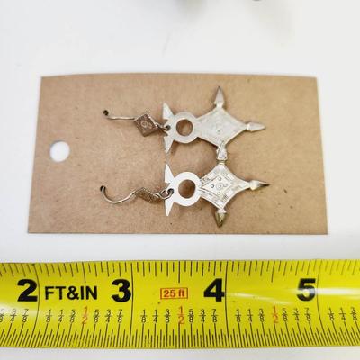 TUAREG "AGADEZ" CROSS HANGING EARRINGS