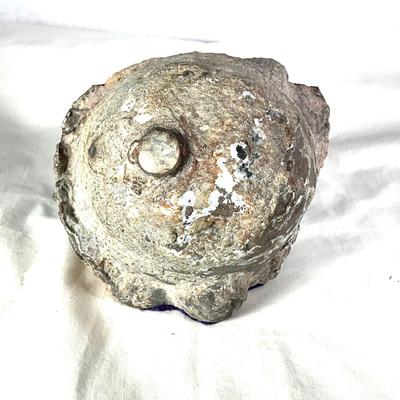 1345 Silver toned Bear Figure in Geode