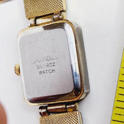 XANADU QUARTZ GOLD TONED MOTHER OF PEARL WATCH