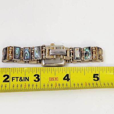 XANADU QUARTZ GOLD TONED MOTHER OF PEARL WATCH