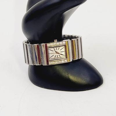DKNY NY3687 SILVER STEEL WATCH W/ CRYSTALS AROUND THE FACE WATCH