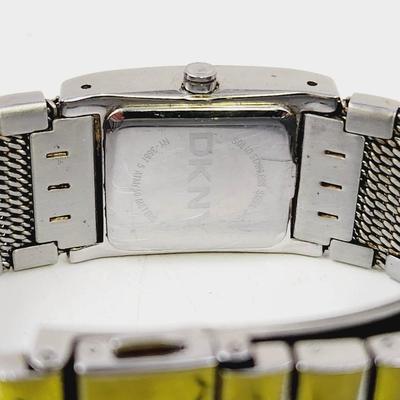 DKNY NY3687 SILVER STEEL WATCH W/ CRYSTALS AROUND THE FACE WATCH