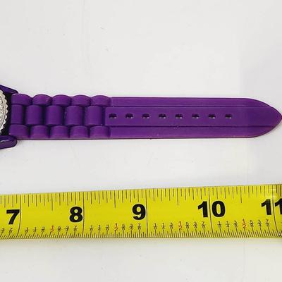 LICENSED COLLEGIATE K-STATE FAUX DIAMOND WATCH