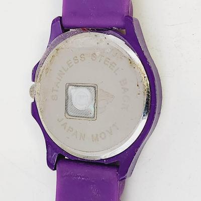 LICENSED COLLEGIATE K-STATE FAUX DIAMOND WATCH