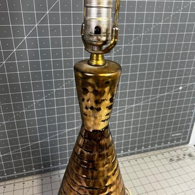 Mid Century Table Lamp Goldish