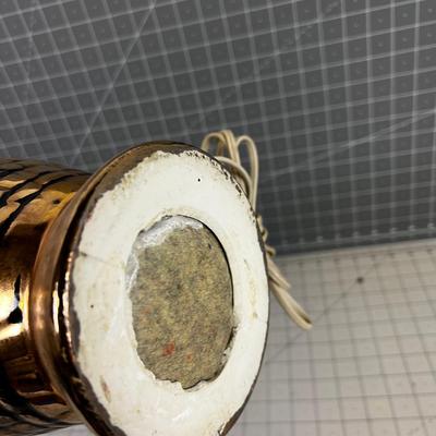 Mid Century Table Lamp Goldish