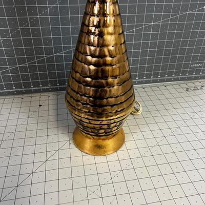 Mid Century Table Lamp Goldish