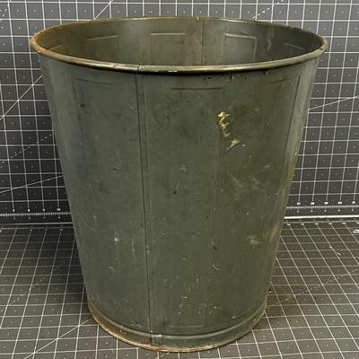Industrial Metal Trash Can