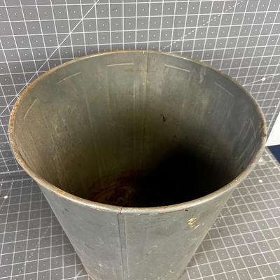 Industrial Metal Trash Can