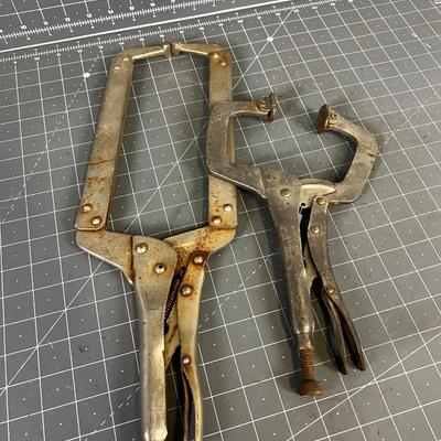 2 Vice Grip Welding Clamps