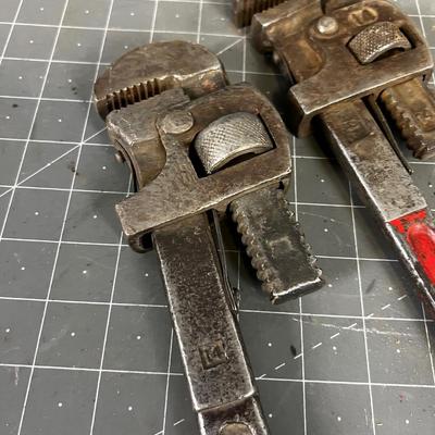 (2) Vintage 14" Pipe Wrenches