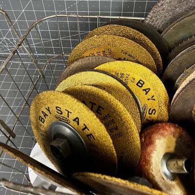 Basket full of Abrasive Wheels 