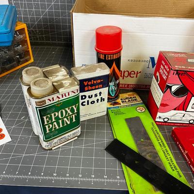 Box of Misc. Garage Items