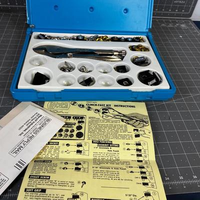 Clinch Fast Kit for Grommets and Snaps