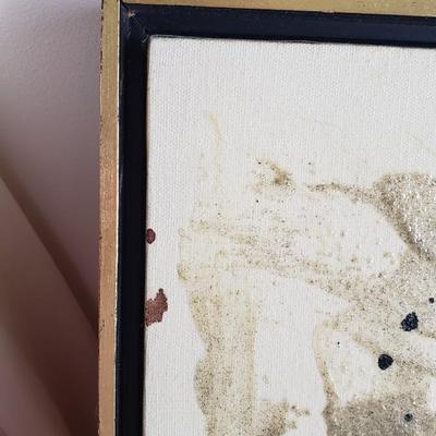 Vintage abstract acrylic painting art by Pattie Henny