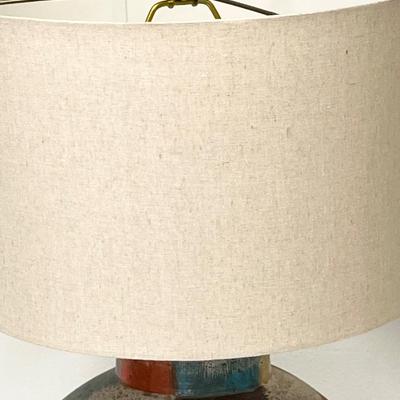 Ceramic California Lamp ~ Cream Shade