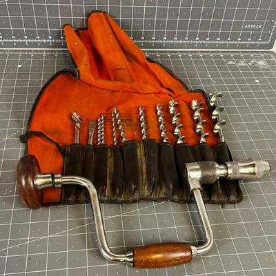 Antique Brace and Bit Set