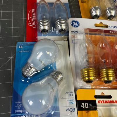 Lot of Standard Base Chandelier Bulbs 