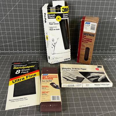 Mixed Lot of Sandpaper 