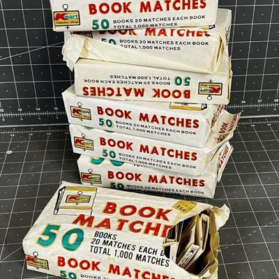 Boxes of Book Matches (8) 
