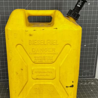 5 Gallon Fuel Can Yellow Diesel 