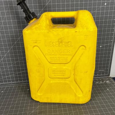 5 Gallon Fuel Can Yellow Diesel 