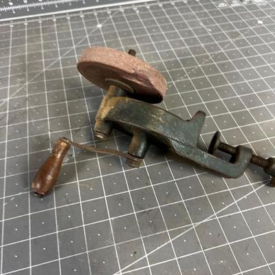 Knife Sharpening Stone, Hand Crank