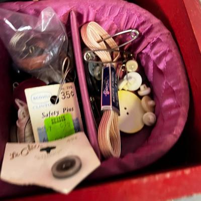 Sewing Kit Plus a Box of Buttons in the Box. 