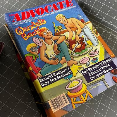 Stack of the Advocate Magazine 