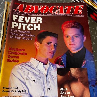 Stack of the Advocate Magazine 