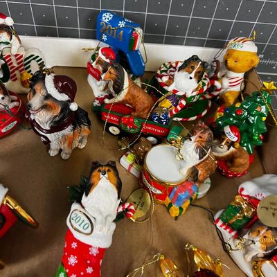 Sheltie Dog Christmas Ornaments 