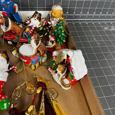 Sheltie Dog Christmas Ornaments 