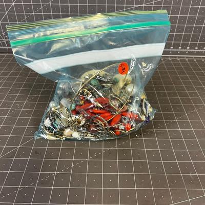 Pile of Earrings, Necklaces, Rings,  Vintage