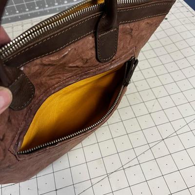 Vine Baker Leather Purse Brown 