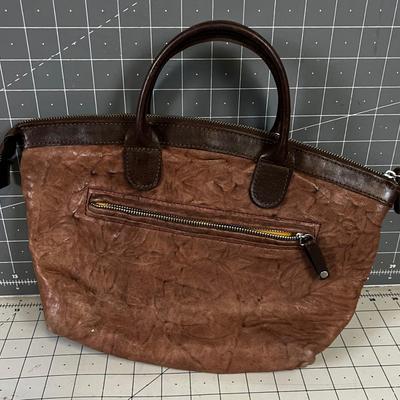 Vine Baker Leather Purse Brown 