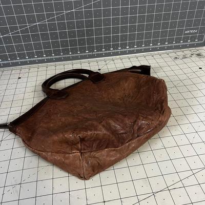 Vine Baker Leather Purse Brown 
