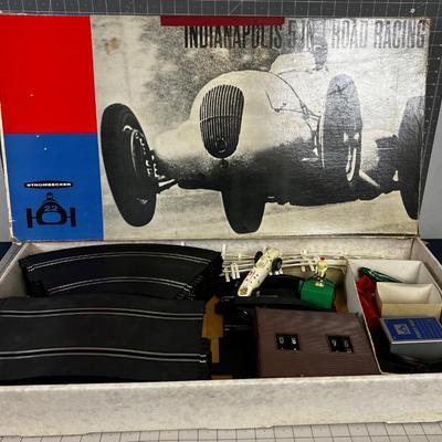 STROMBECKER Indianapolis Slot Car Race Set, In Original Box.