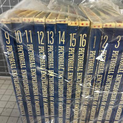 16 Volume Set Pictorial Encyclopedia of American History 