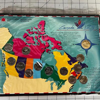 Canadian 125th Quarter Set 